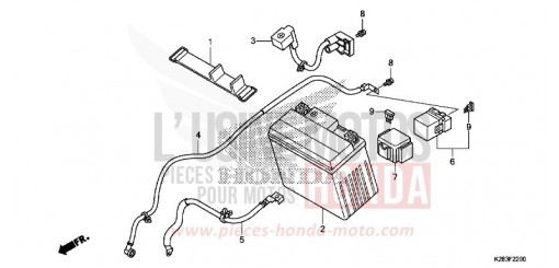 BATTERIE CRF125FH de 2017